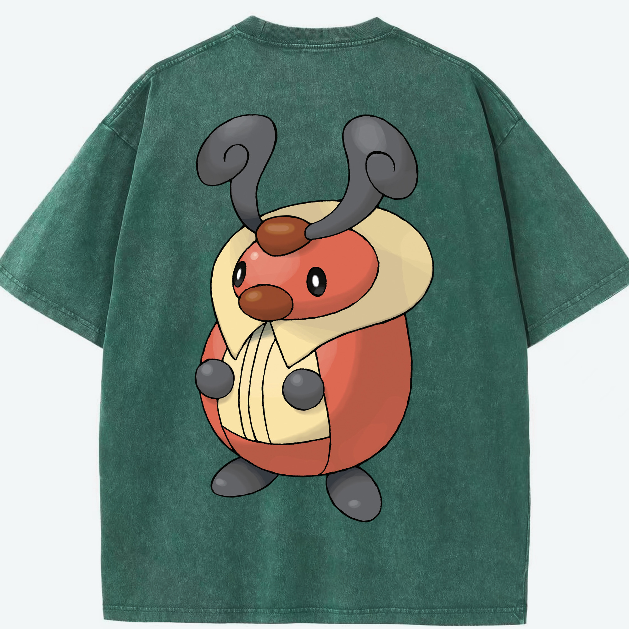 （画像用） ポケットモンスター Pokémon 綿100% ヴィンテージ風 半袖Tシャツ（背面プリント）